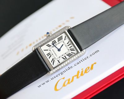 TW Factory Cartier Tank Must 33.7*25.5/29.5*22MM Square Stainless Steel Watch